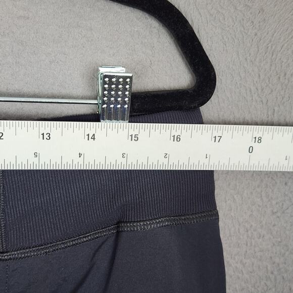 prAna Koen Pants Womens Large Gray Ruched Stretch Waistband Zipper Pockets - Picture 3 of 15